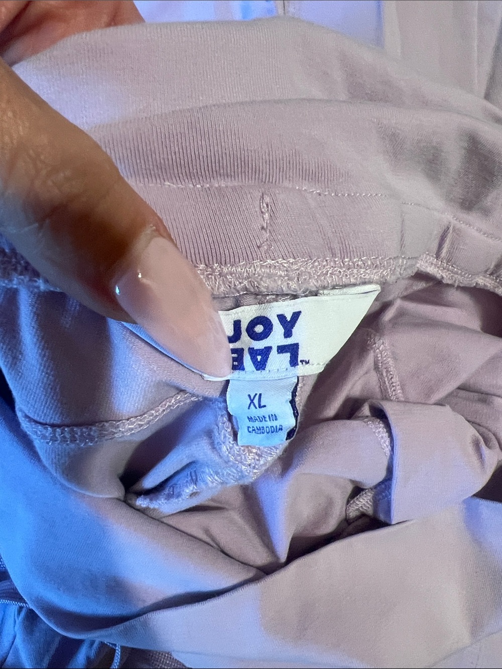JoyLab Lavender Drawstring Lounge Pants - Picture 3 of 3